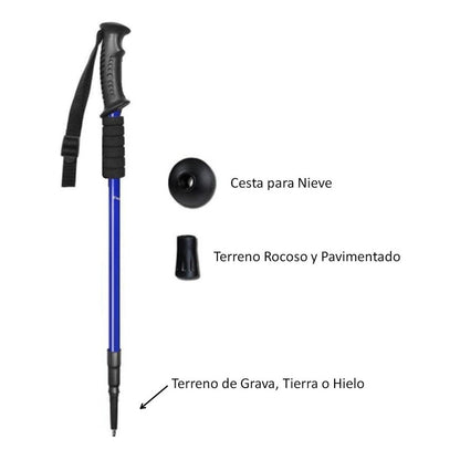 X2 Bastones De Trekking Bastón Trekking Baston Trekki Camina