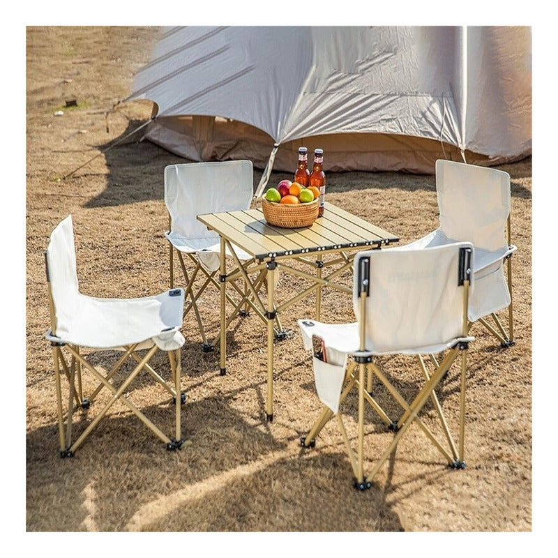 Juego Mesa Y Sillas Camping Plegable Portatil Mesa De Viaje