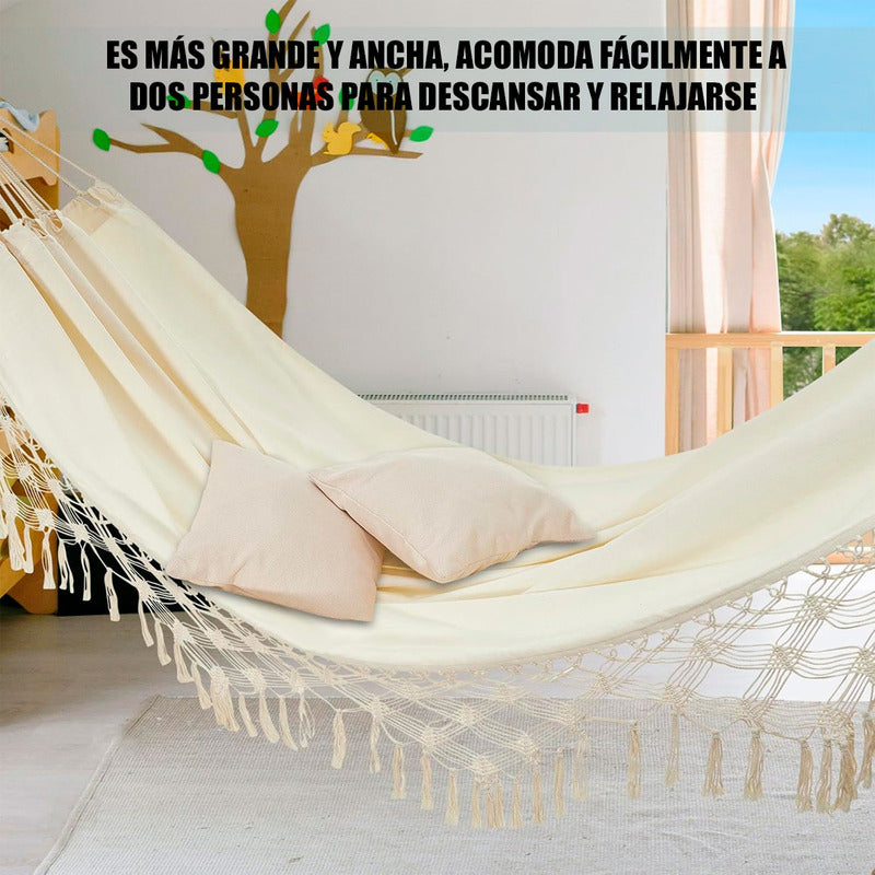 Hamacas 100% Algodon Premium 2 Plazas Hamacas