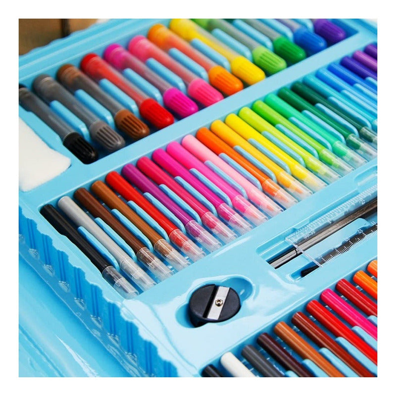 Set De Arte Maleta De Lápices 208pcs Para Colorear Crayones