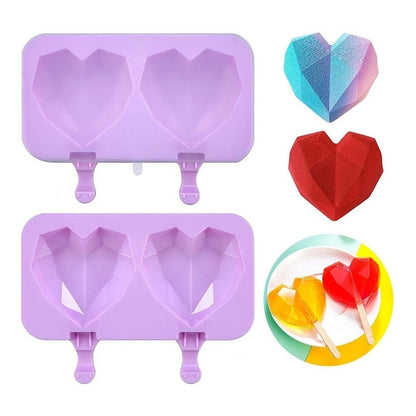 Moldes De Silicona Para Helados Molde Paleta Helado Corazon