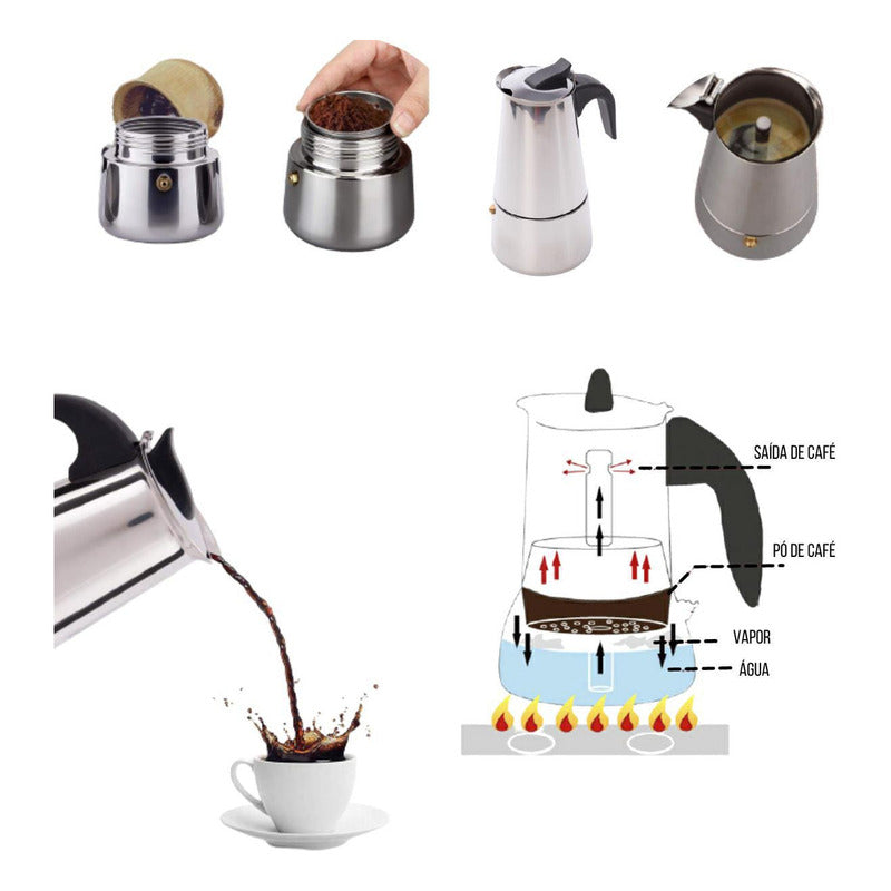 Cafetera Manual Italiana Cafetera Espresso Para 9 Tazas