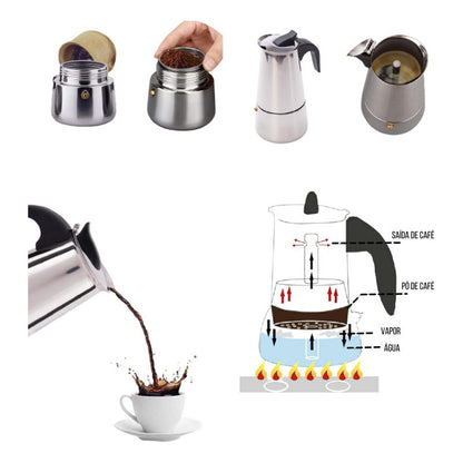 Cafetera Manual Italiana Cafetera Espresso Para 9 Tazas