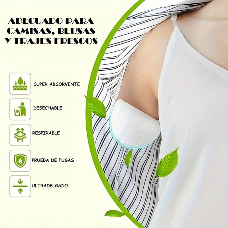 Pack 20 Almohadillas Absorbente Sudor Antitranspirante Axila