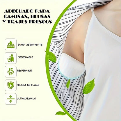 Pack 20 Almohadillas Absorbente Sudor Antitranspirante Axila