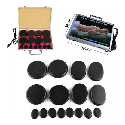 Maleta De Piedras Calientes Set De Terapia Masajes Maleta Calentadora Piedras Calientes Arcashopping Maleta De Piedras Calientes Basálticas Set Maleta Con Calentador + 16 Piedras Para Masaje 220v