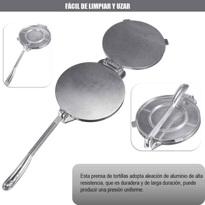Prensa Para Tortillas Prensa Empanadas Masa Acero Inoxidable