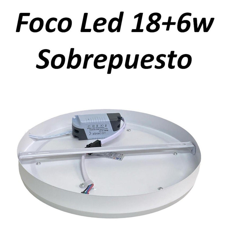 Pack X2 Plafon Led Plafon Techo Focos Led Interior 18+6w Azu