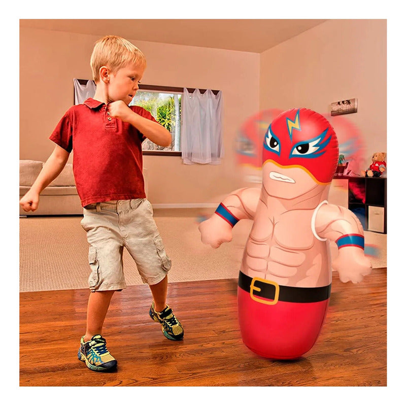 Mono Porfiado Inflable Para Niños Luchador Porfiado Boxeo