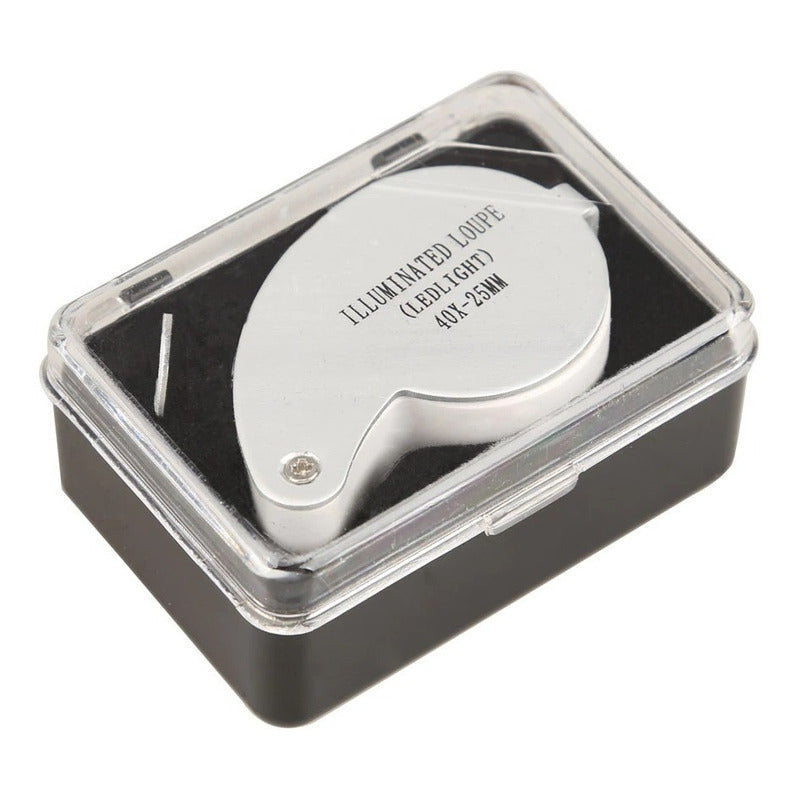 Lupa Geologica Lupa 40x25mm Led Lupa Joyero Con Luz