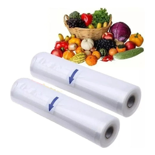 Pack X2 Rollo Bolsas Maquina Selladora Vacio Sellador 20cmx5