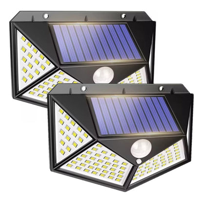 Pack X2 Foco Solar Focos Solares Exteriores Luz Solar Panel
