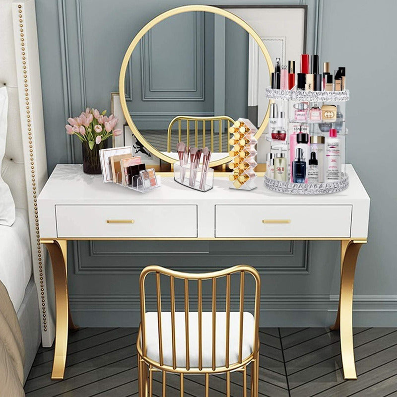 Organizador De Maquillaje Giratorio Organizador 360 Ajustabl