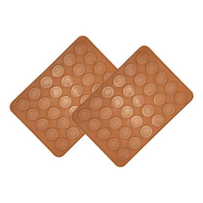 Pack X2 Molde Silicona Tapete Macaron Lamina Para Hornear 30