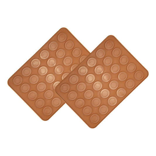 Pack X2 Molde Silicona Tapete Macaron Lamina Para Hornear 30