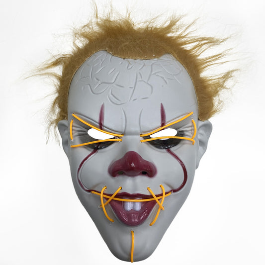 Mascara De Pennywise Con Luces Mascara De Payaso Halloween