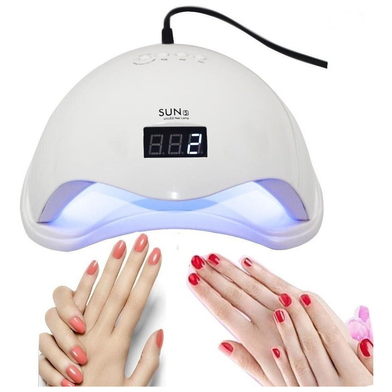 Lampara Led Uñas Secador De Uñas Esmalte Permanente 48w Sun5