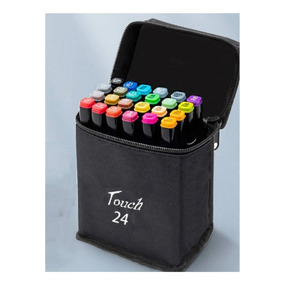 Set Plumones Doble Punta 24 Piezas Plumones Color Brillantes