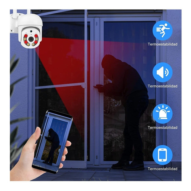 Cámara Seguridad Wifi Cámara Ip Infrarrojo 1080p Impermeable