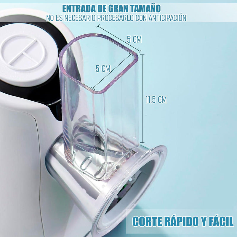 Cortadora De Vegetales Electrica Rebanador Verduras Rallador