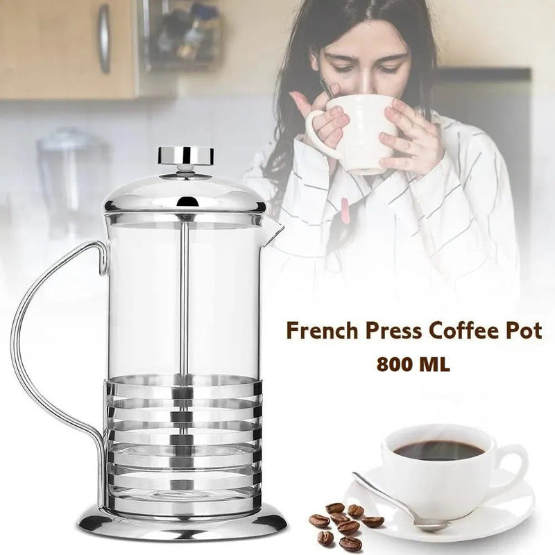 Cafetera Prensa Francesa Cafetera Portatil Acero Inox 1000ml