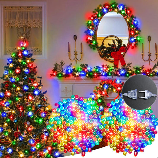 Pack X2 Luces Led Navidad Guirnalda Luces Multicolor 100 Led