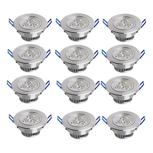 Pack X12 Foco Led Embutido Luminaria Led 3w Focos Embutidos