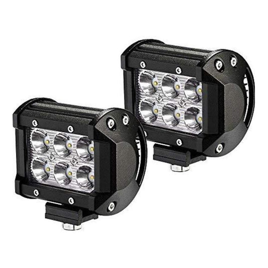 Pack X2 Neblinero Focos Led Para Auto Exterior Neblinero 18w