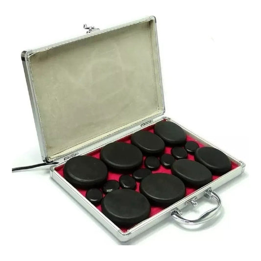 Maleta De Piedras Calientes Set De Terapia Masajes Maleta Calentadora Piedras Calientes Arcashopping Maleta De Piedras Calientes Basálticas Set Maleta Con Calentador + 16 Piedras Para Masaje 220v