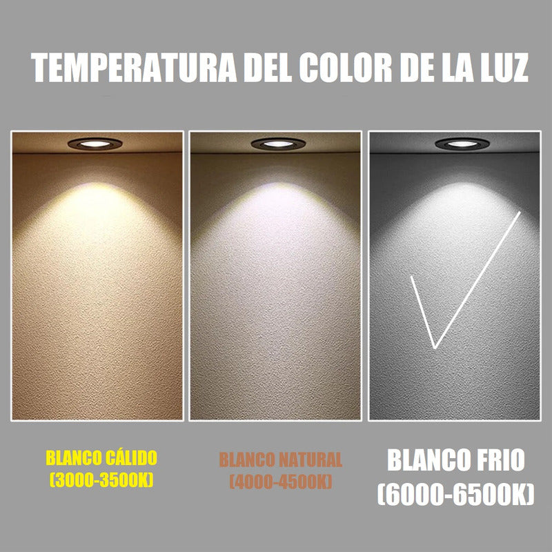 Pack X3 Focos Led Interior Embutido Foco Embutido Led 12w