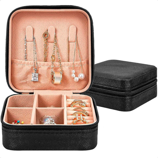 Joyero Portatil Organizador De Aros Exhibidores Joyas Anillo
