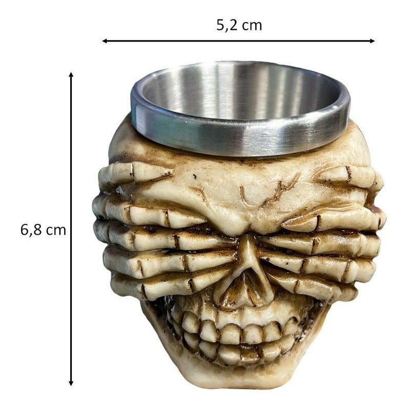 Vaso Shopero Vasos Shot Shoperos Cervecero Taza Calavera