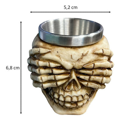 Vaso Shopero Vasos Shot Shoperos Cervecero Taza Calavera