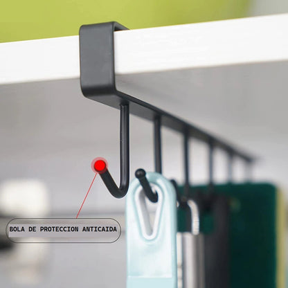 Soporte Colgador Cocina Colgador Tazas Soporte Metal Ganchos