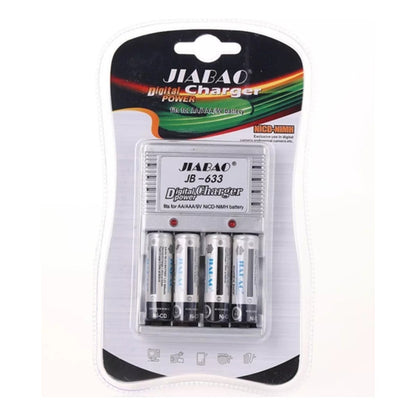 Pilas Aaa Recargables Cargador Pila Aa Cargador + 4 Pilas Aa
