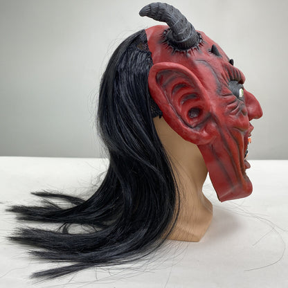 Máscara De Látex Demonio Máscara De Terror Halloween Disfraz