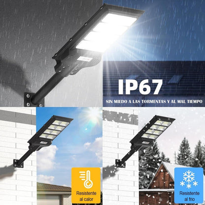Pack X2 Foco Solar 1000w Con Sensor Foco Led Solar 1000w