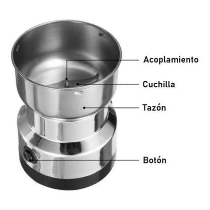 Cafetera Italiana 6 Tazas Cafetera + Molinillo Electrico