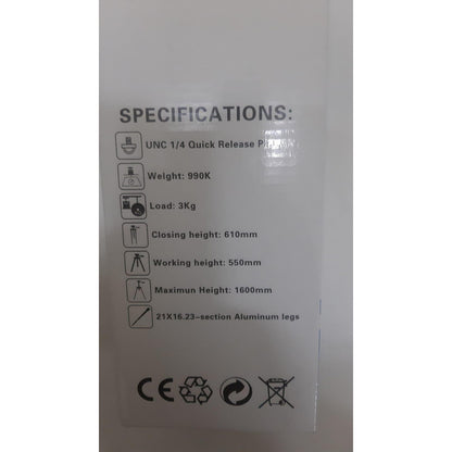 Trípode Para Cámara/video Cámara Telescópico Profesional
