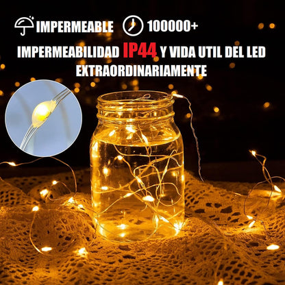 Guirnalda Alambre Hada Manguera Led Luces Navideñas Led 40m Arcashopping Luces De Navidad Exterior Luces Terraza Guirnalda Luces Exterior Guirnaldas Solares Jardin