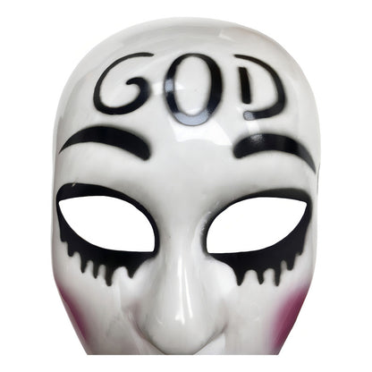 Máscara La Purga Diseño God Máscara De Halloween Disfraz Color Blanco La Purga God