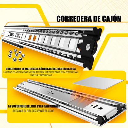 Corredera Telescópica Riel Para Cajones Corredera Riel 50 Cm Arcashopping Correderas Para Cajones Correderas Telescopicas 50 Cm Rieles Telescopicos Para Cajones De 50 Cm