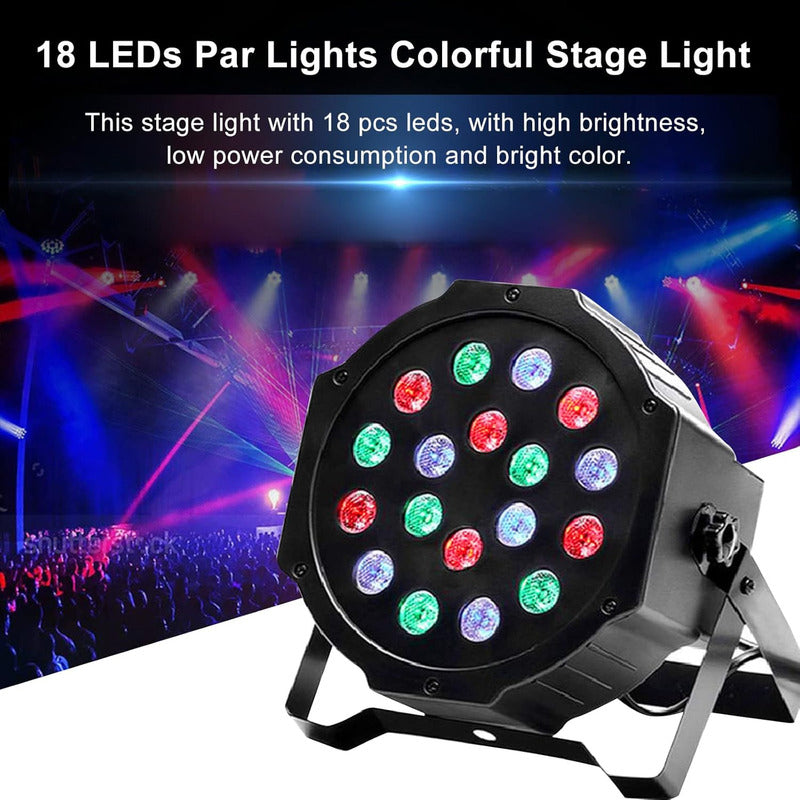 Luces Discoteca Luces De Fiesta Par Led Rgb Dmx Bola Rbg 18l