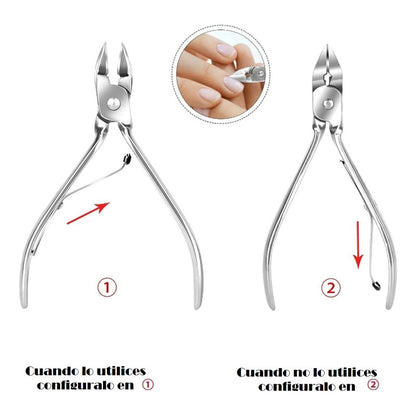 Set Manicure Permanente 10 Pieza Corta Cuticulas Profesional