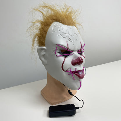 Mascara De Pennywise Con Luces Mascara De Payaso Halloween