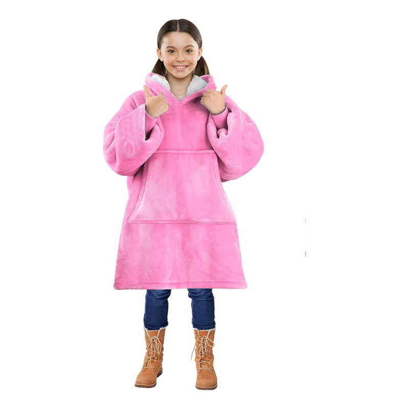 Pack X2 Poleron Peludo De Niña Poleron Con Capucha Niño Polerones Poleron Gigante Poleron Sherpa Frio Invierno Arcashopping Pijama Polar Manta Sherpa