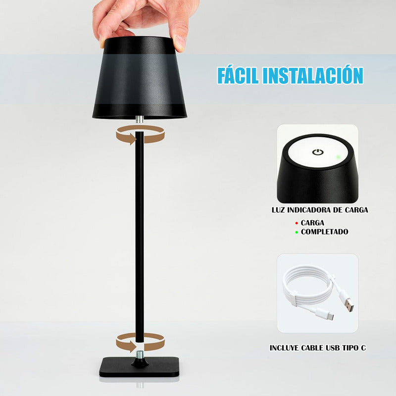 Lampara De Noche Lampara De Mesa Lampara Metalica Led Wayu Arcashopping Lampara De Noche Lampara Para Velador Lamparas Velador Lamparas Led Recargables Wayu Lampara Escritorio Led