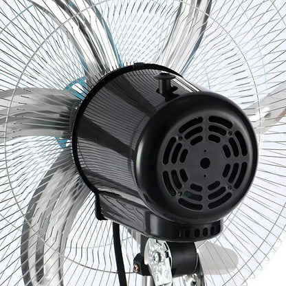 Ventilador 3 En 1 Arcashopping Ventilador Pedestal Con 5 Aspas De Plástico Color Azul Estructura Color Negro, 50cm De Diámetro 50hz 220v