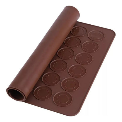 Molde Silicona Tapete Silicona Macarons Lamina Para Horno 30