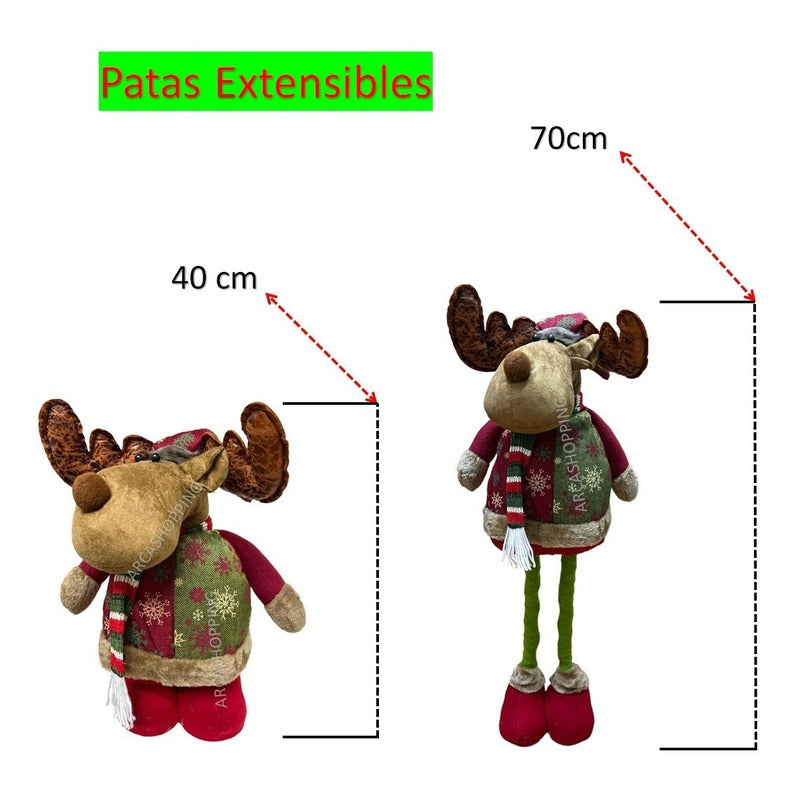 Muñecos De Navidad Viejo Pascuero Mono Patas Largas Muñeco